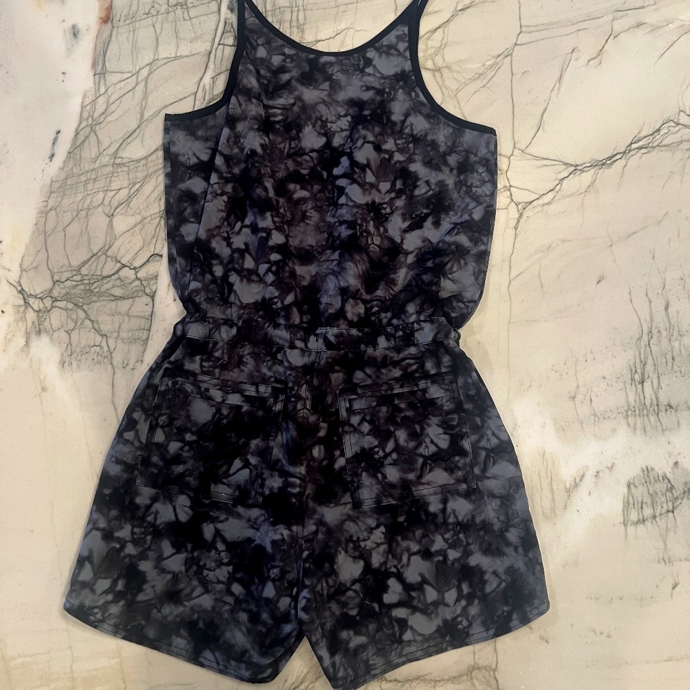 Athleta Girl Ready to Go Romper Tie Die XL (14)